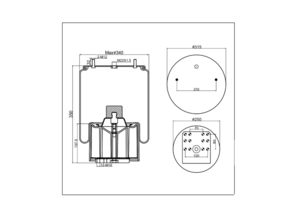 TO SUIT BPW TYPE 36 W/ PISTON - Image 2