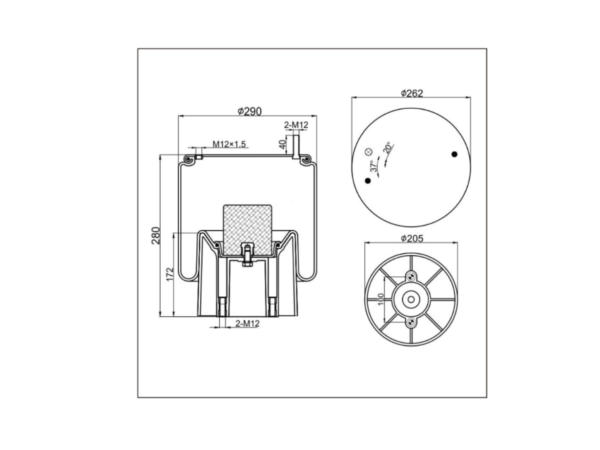 TO SUIT CS9 MERITOR AIR BAG