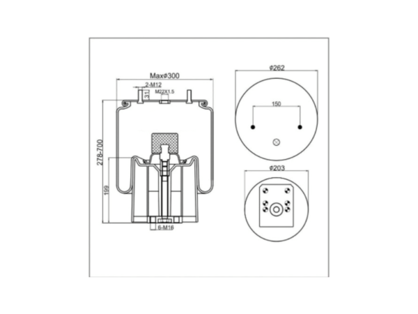 TO SUIT BPW 941MB W/PISTON AIR BAG - Image 2